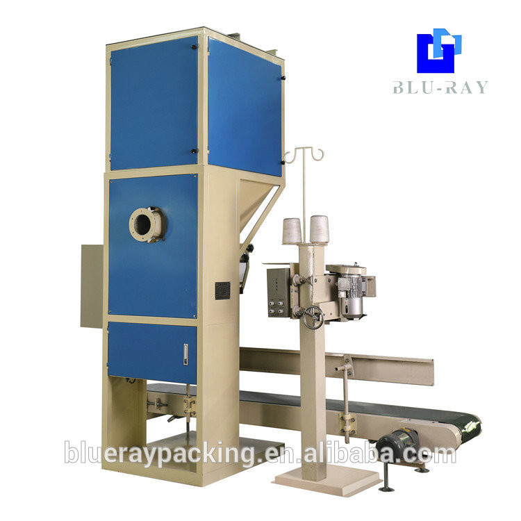 Quantitative 25kg Silica Rice Pellet Bagging Machine PLC Control